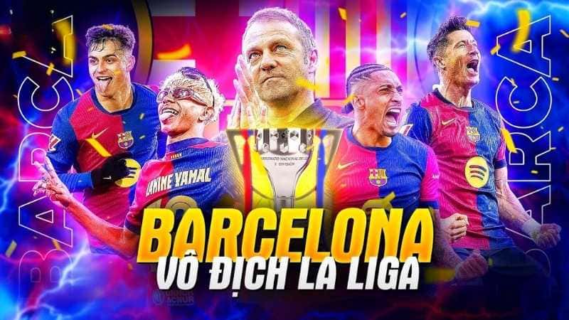 Barcelona vô địch laliga với 28 lần
