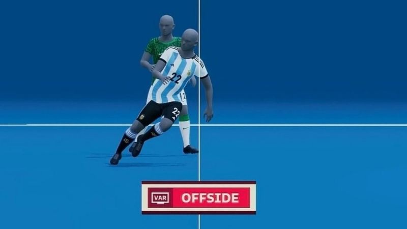 Theo Fifa Việt vị là cầu thủ ở nửa sân đối phương, gần khung thành hơn bóng & hậu vệ cuối cùng.