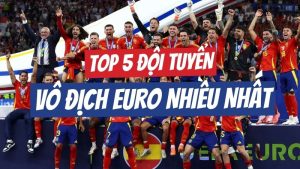Top 5 Đội Tuyển Bóng Đá Vô Địch EURO Nhiều Nhất Trong Lịch Sử