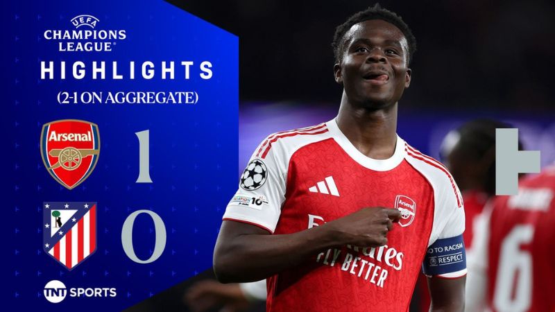 Atletico bị Arsenal loại tại bán kết Champions League với tổng tỷ số 1-2.