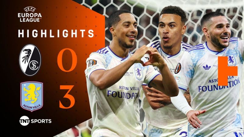 Aston Villa thắng Freiburg 3-0, vô địch Europa League 2026 sau 30 năm chờ đợi.