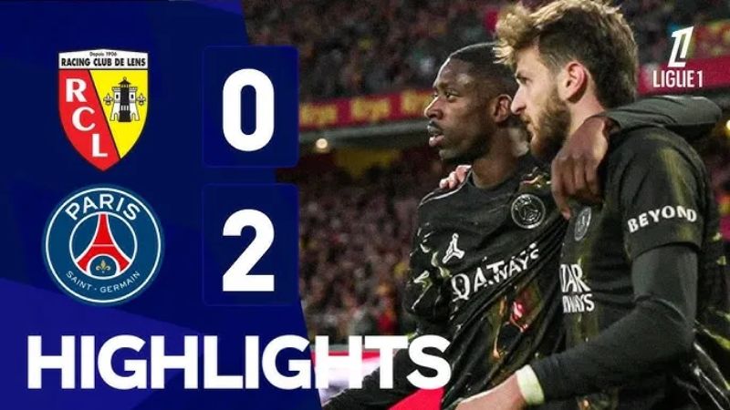 Lens 0-2 PSG: Safonov Hóa Thần, Kvaratskhelia Toả Sáng