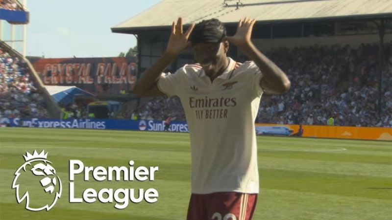Arsenal dẫn 2-0 nhờ pha volley của Madueke từ quả đầu của Havertz. Palace bế tắc.