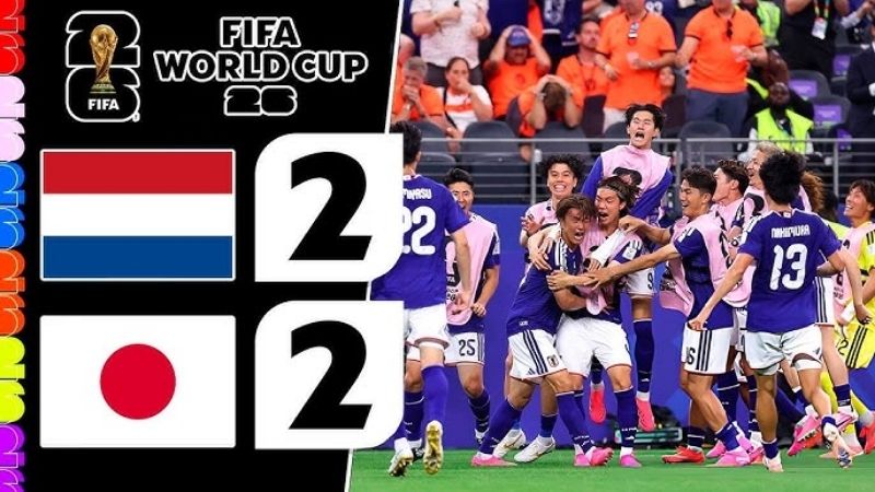 Hà Lan 2-2 Nhật Bản (15/06/2026): Kamada Gỡ Hòa Phút 89