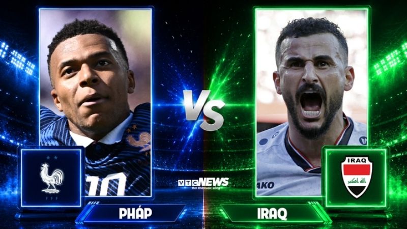 Pháp sở hữu hàng công đa dạng và dàn dự bị mạnh mẽ, quá tầm chống đỡ của Iraq.